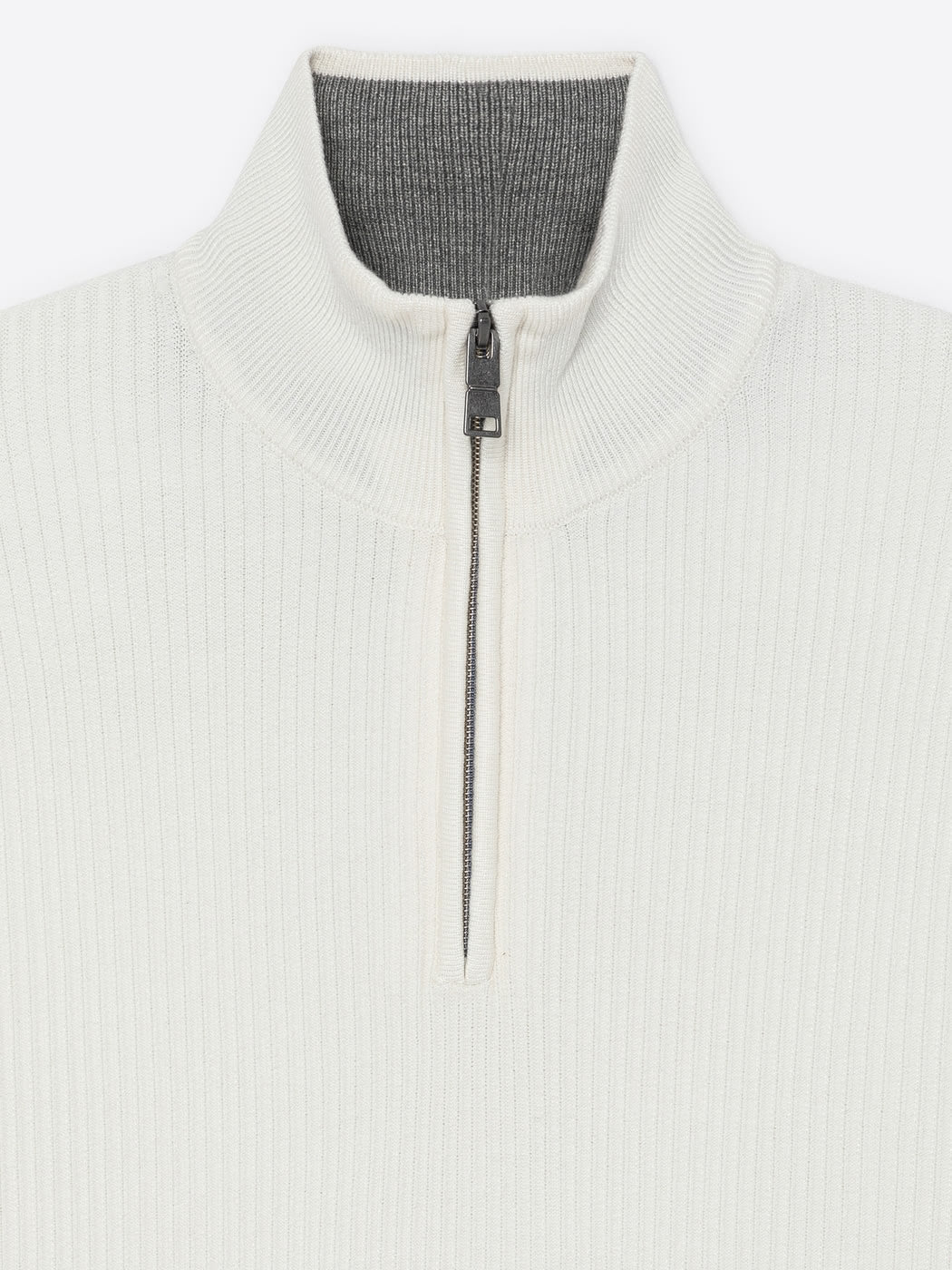 Pull col cheminée zip viscose certifiée - DEVRED 1902
