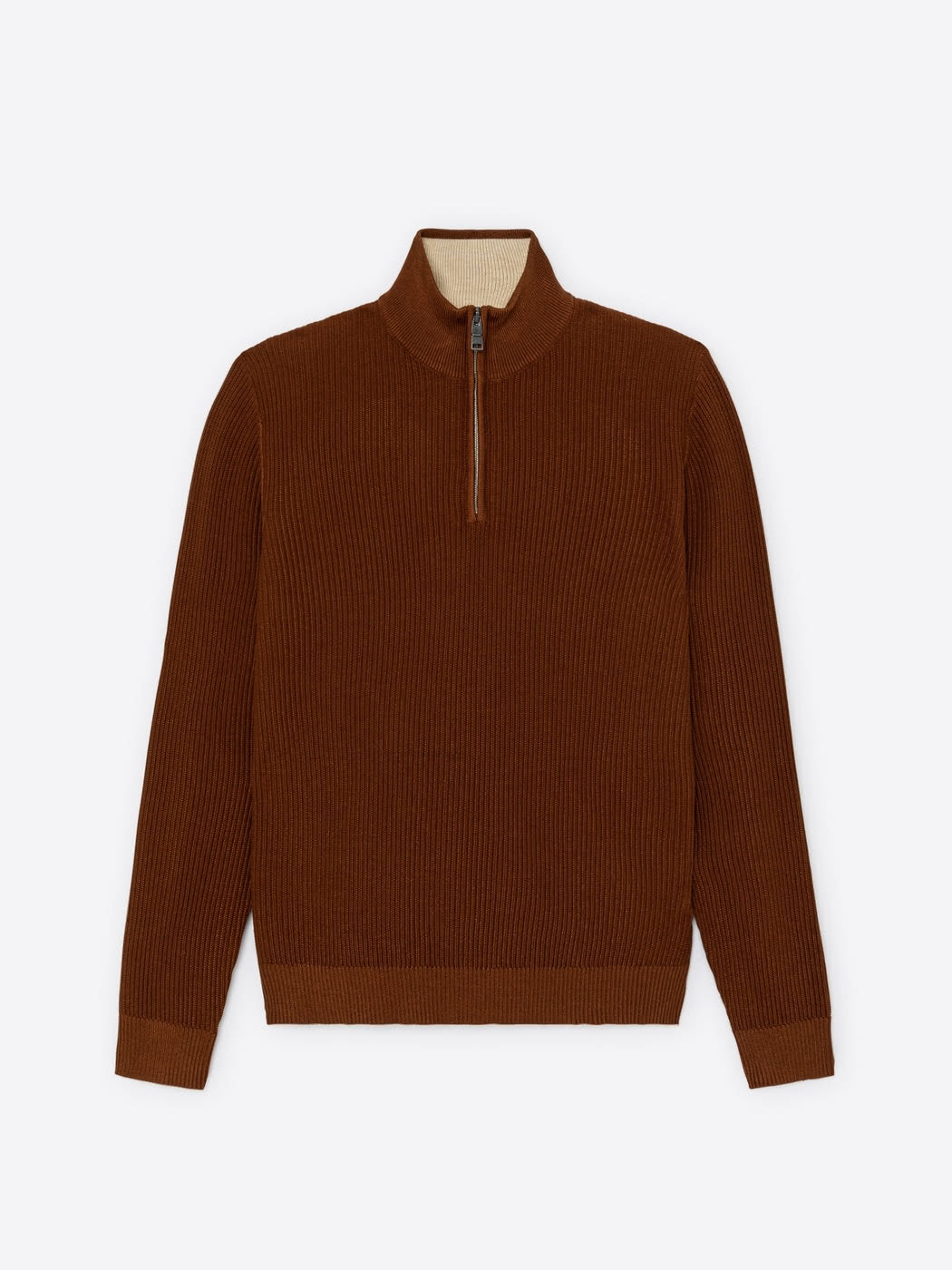 Pull col cheminée zip viscose certifiée - DEVRED 1902