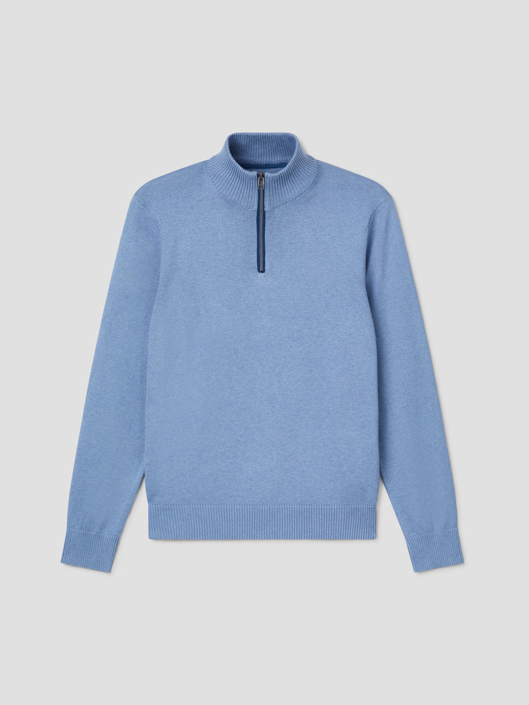 Pull col montant zip en coton cachemire - DEVRED 1902