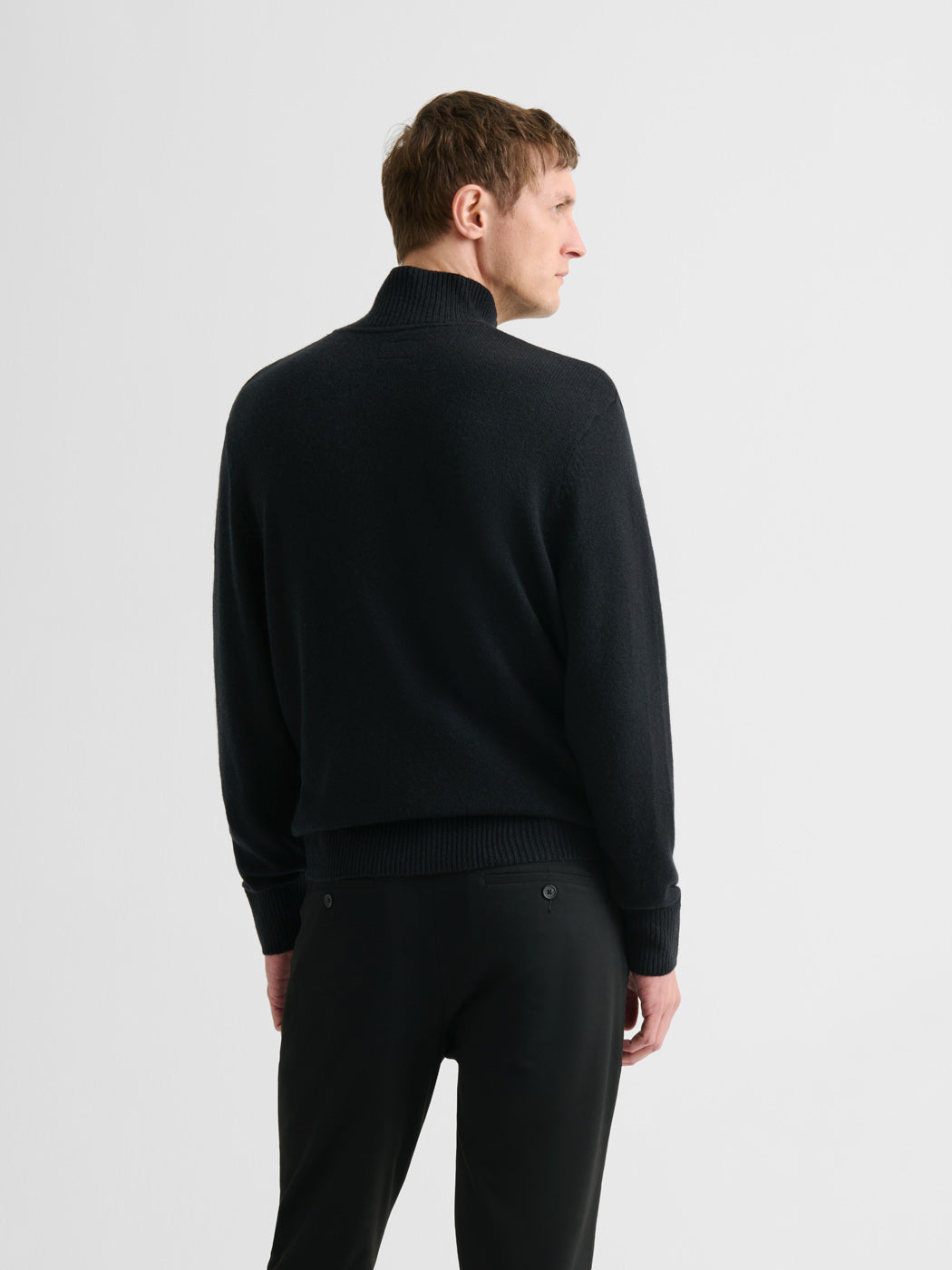 Pull col montant en laine et cachemire - DEVRED 1902