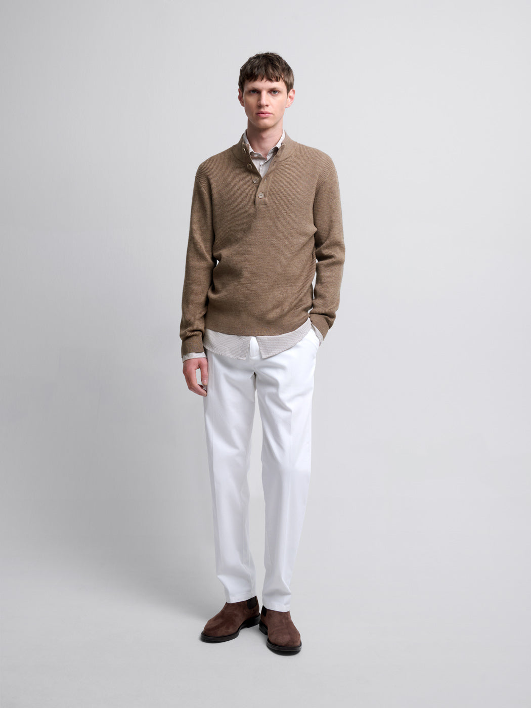 Pull col montant boutonné - DEVRED 1902