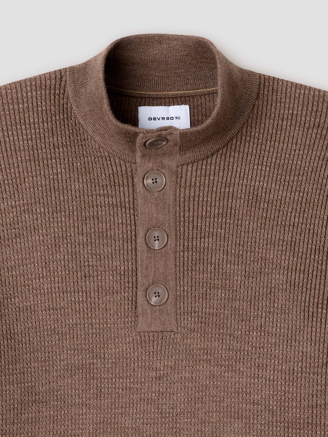 Pull col montant boutonné - DEVRED 1902