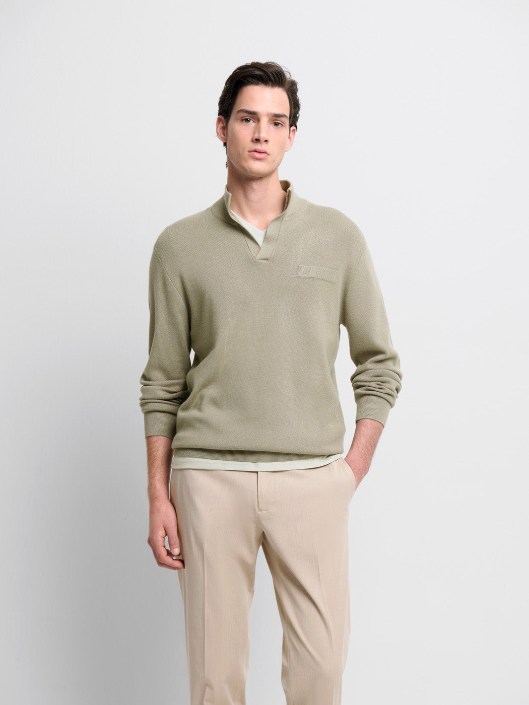 Pull col montant viscose certifiée - DEVRED 1902