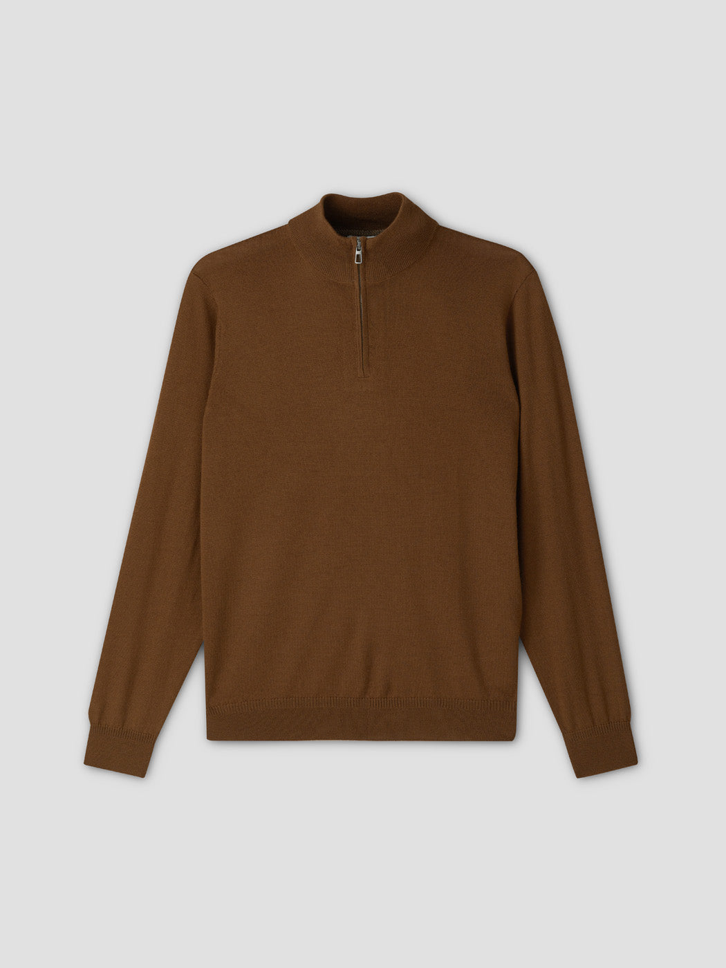 Pull col cheminée zippé en laine Mérinos - DEVRED 1902