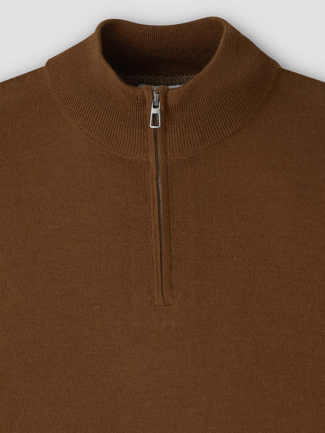 Pull col cheminée zippé en laine Mérinos - DEVRED 1902