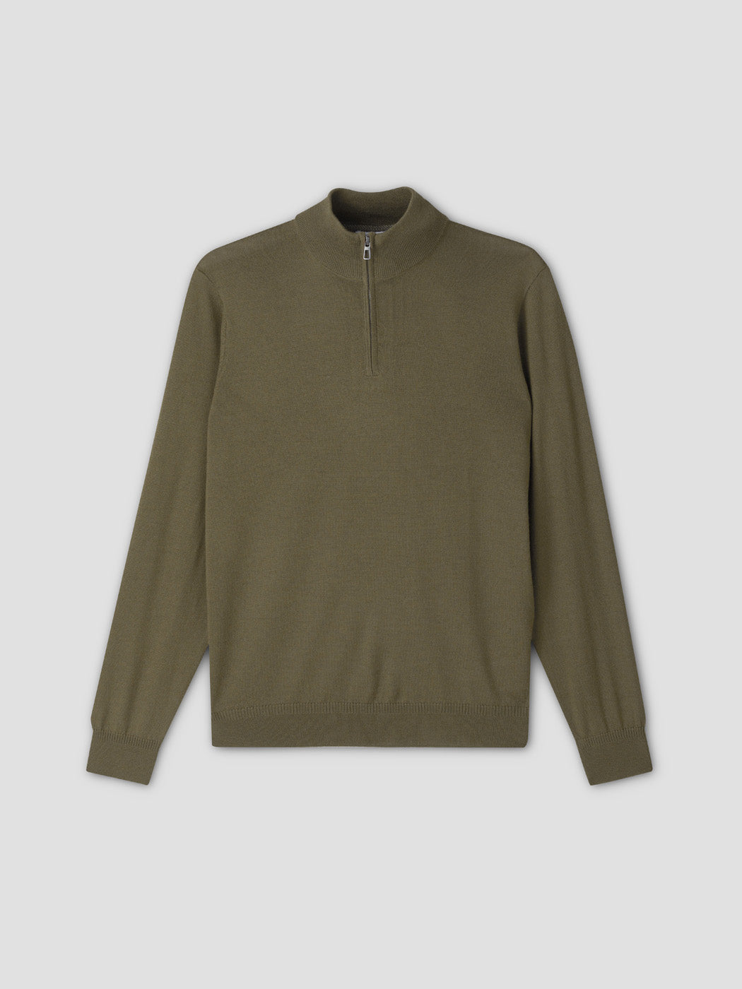 Pull col cheminée zippé en laine Mérinos - DEVRED 1902