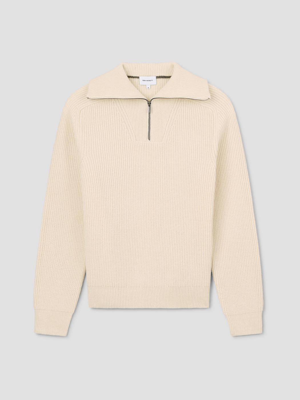 Pull col cheminée zippé en maille perlée - DEVRED 1902
