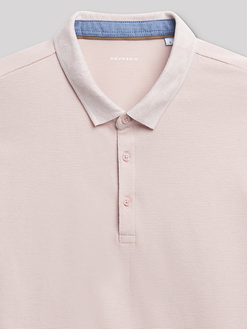 Polo à manches courtes en coton à motif - DEVRED 1902