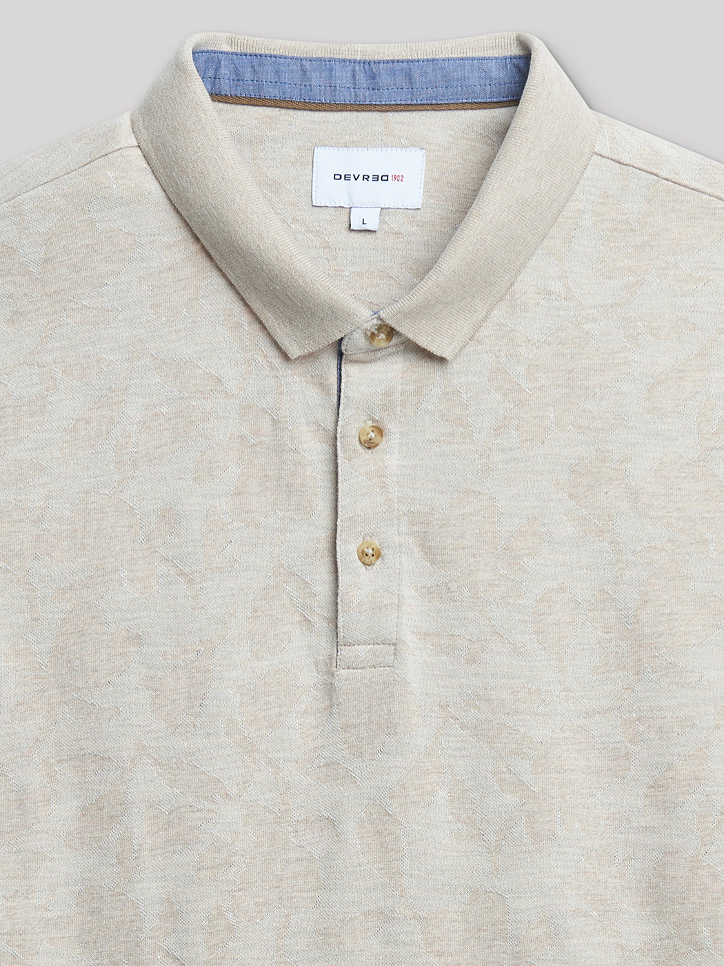 Polo à manches courtes jacquard bicolore - DEVRED 1902