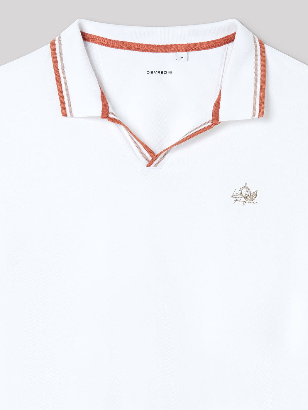 Polo à manches courtes en coton bicolore - DEVRED 1902