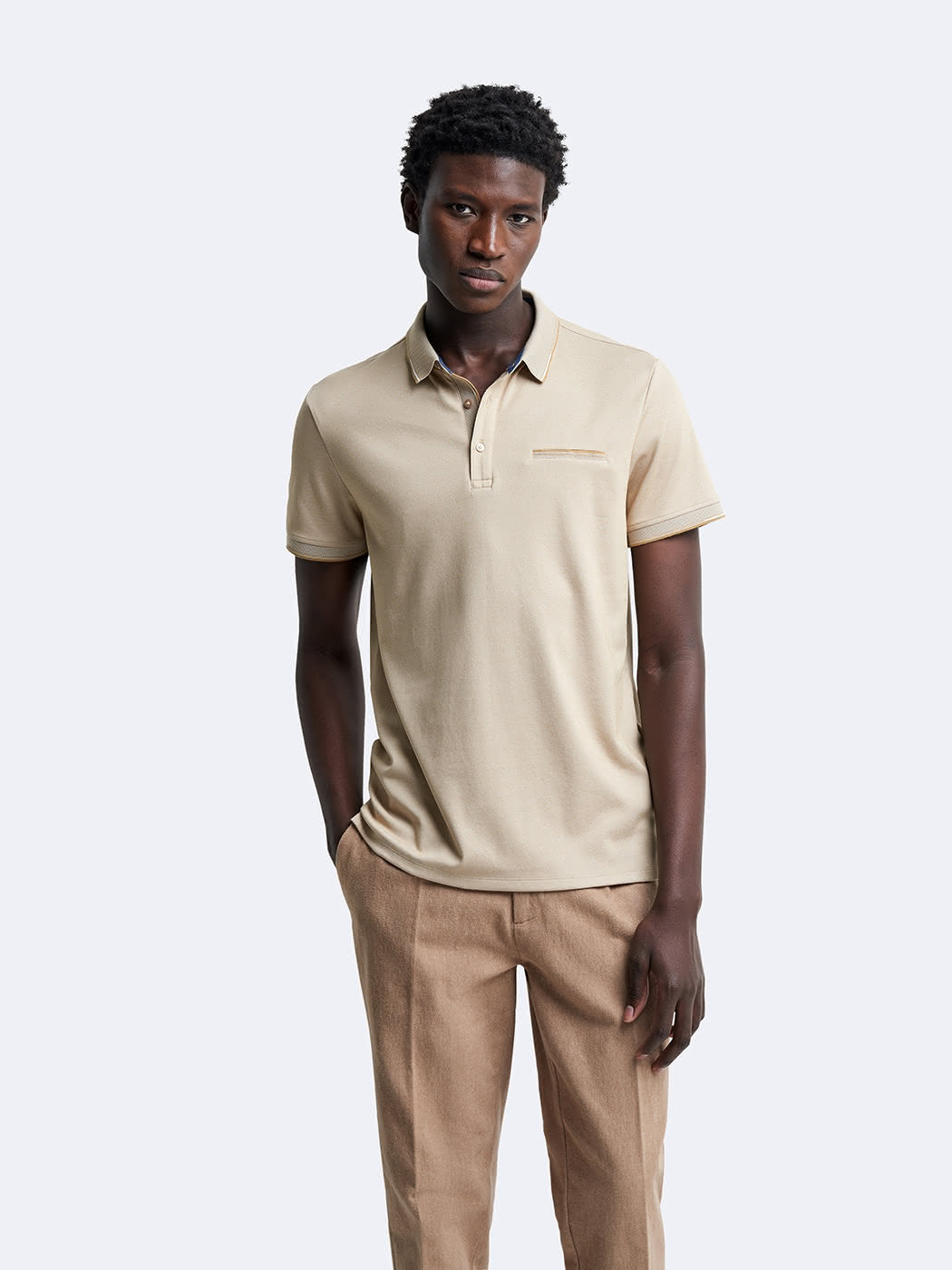 Polo manches courtes en coton - DEVRED 1902
