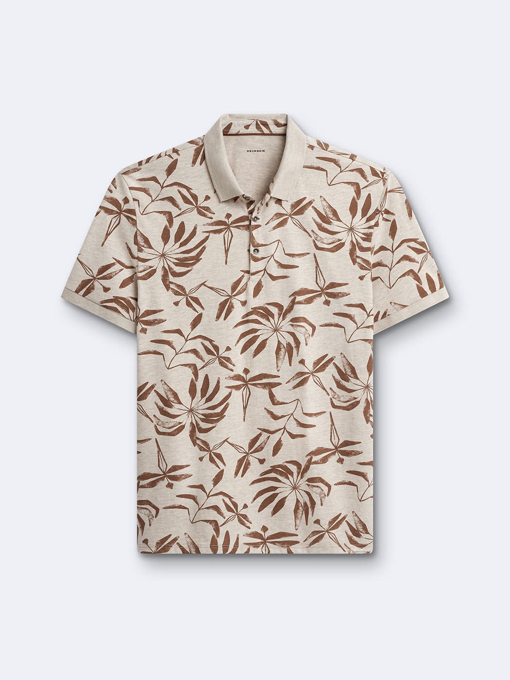 Polo manches courtes en coton fleuri - DEVRED 1902