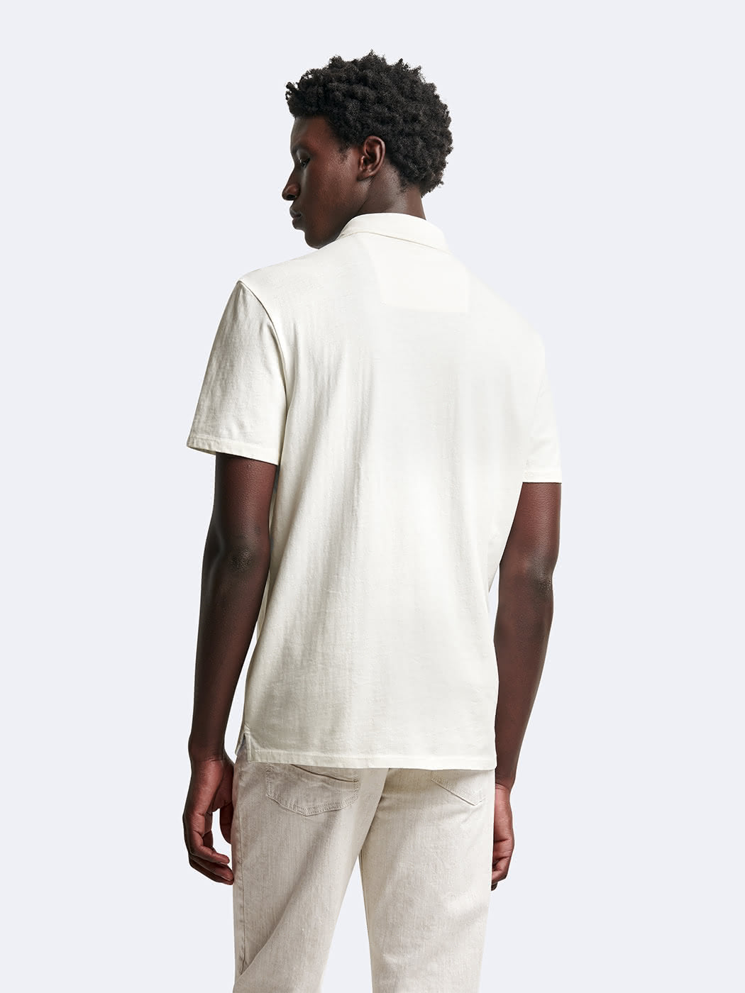 Polo manches courtes en coton-lin brodé - DEVRED 1902