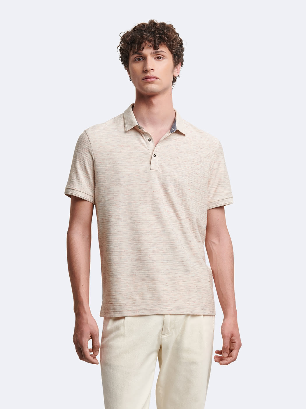 Polo manches courtes en coton jacquard - DEVRED 1902