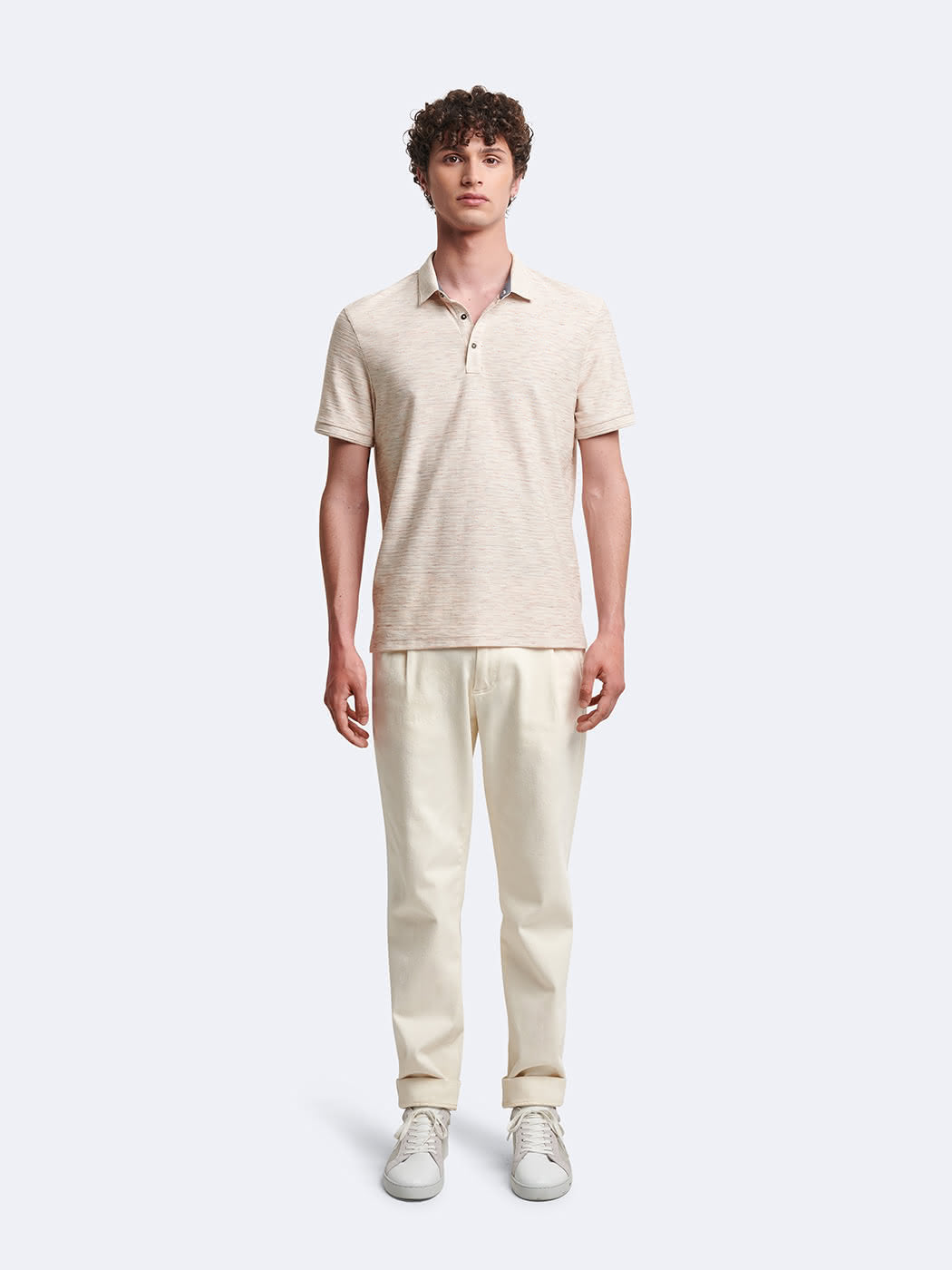 Polo manches courtes en coton jacquard - DEVRED 1902