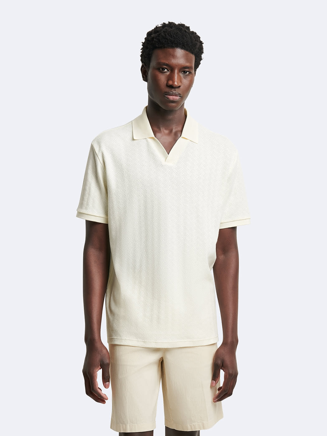 Polo manches courtes en coton à motif - DEVRED 1902