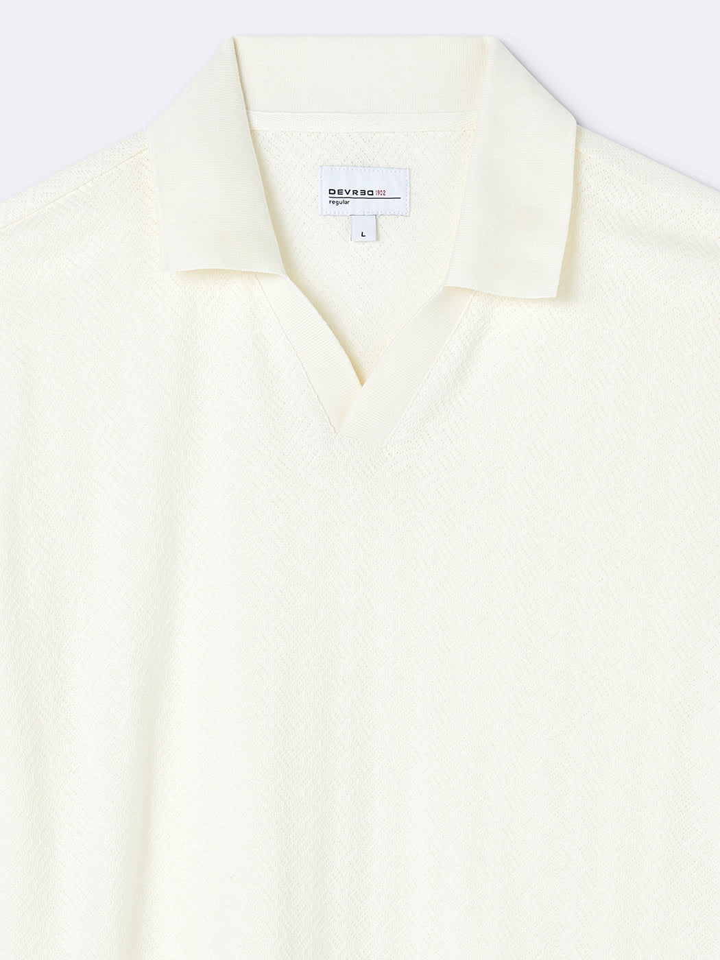 Polo manches courtes en coton à motif - DEVRED 1902