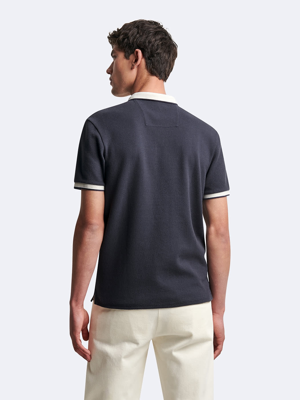 Polo manches courtes en coton bicolore - DEVRED 1902