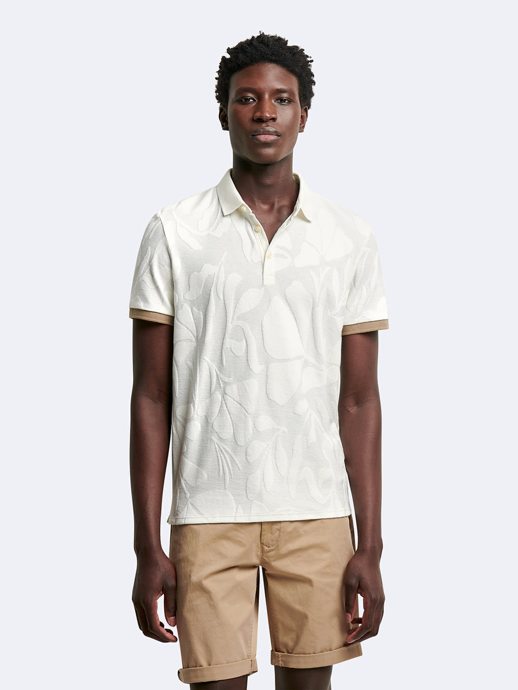 Polo manches courtes en coton à motifs - DEVRED 1902