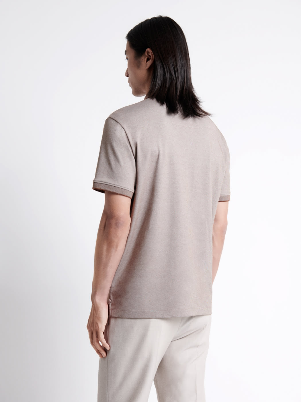 Polo manches courtes faux-uni en coton - DEVRED 1902