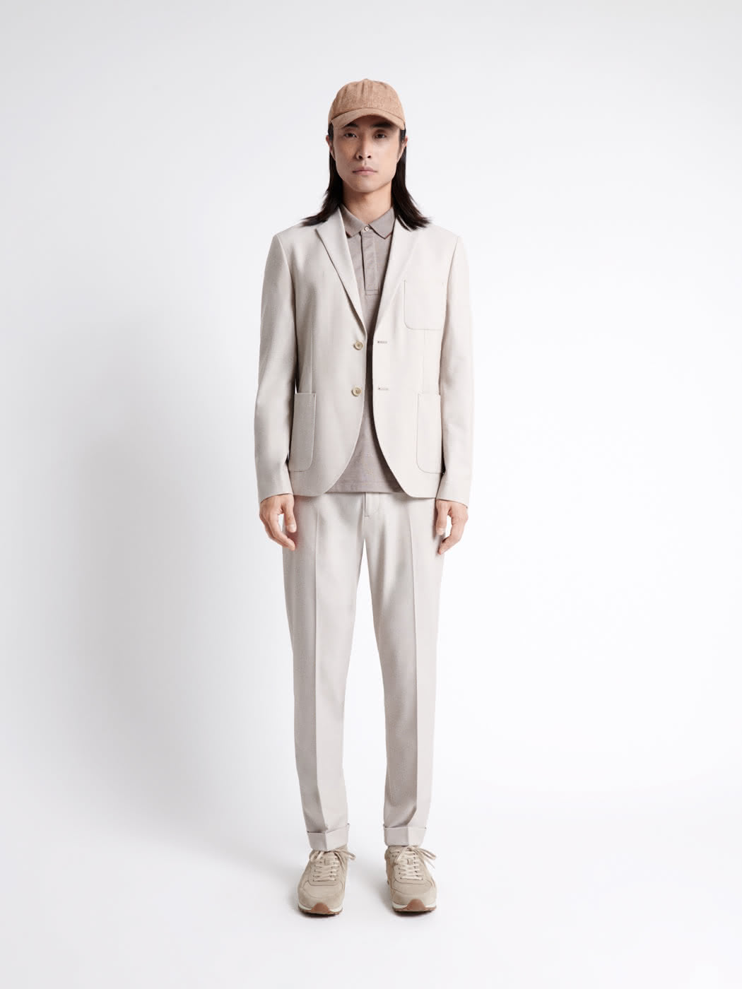 Polo manches courtes faux-uni en coton - DEVRED 1902
