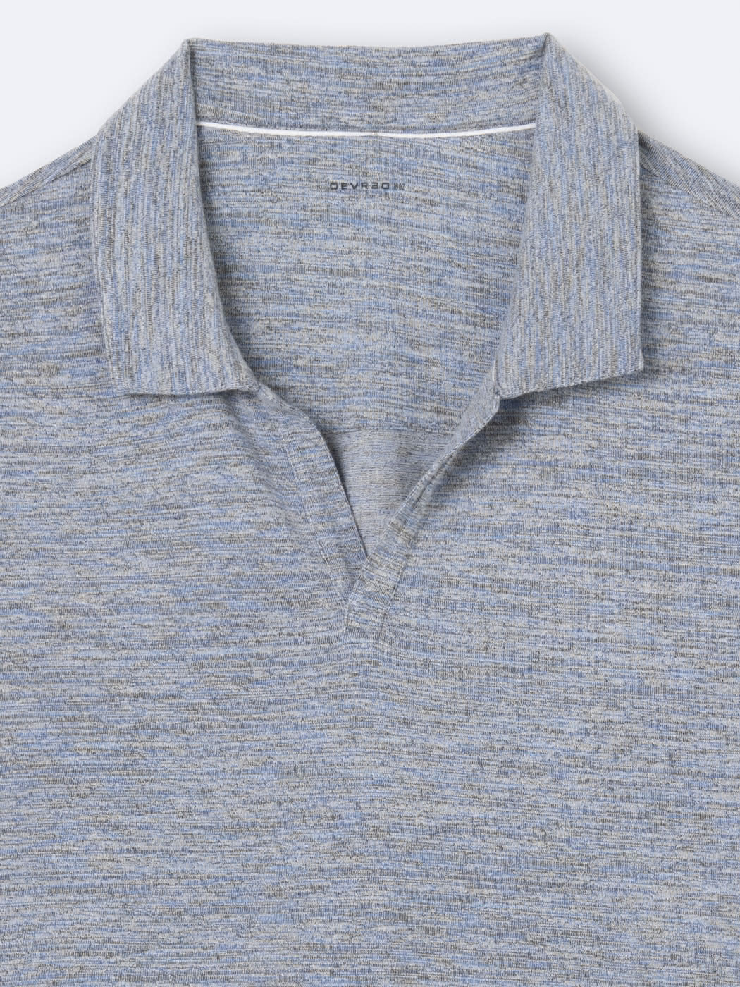 Polo manches courtes faux-uni en coton - DEVRED 1902