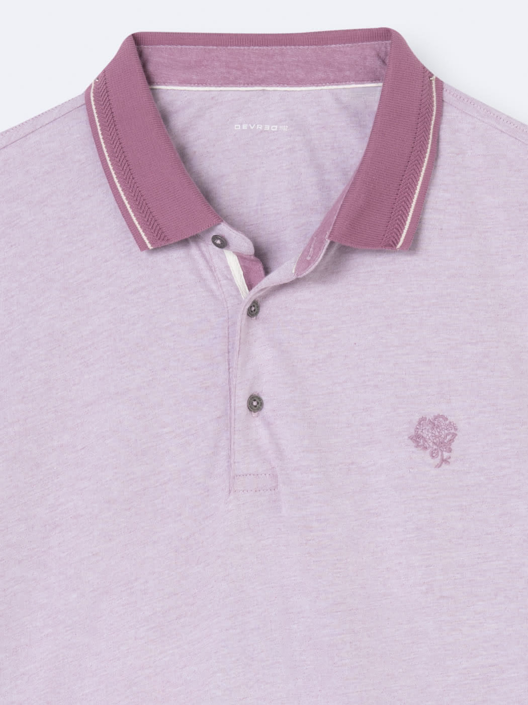 Polo manches courtes brodé 100% coton - DEVRED 1902