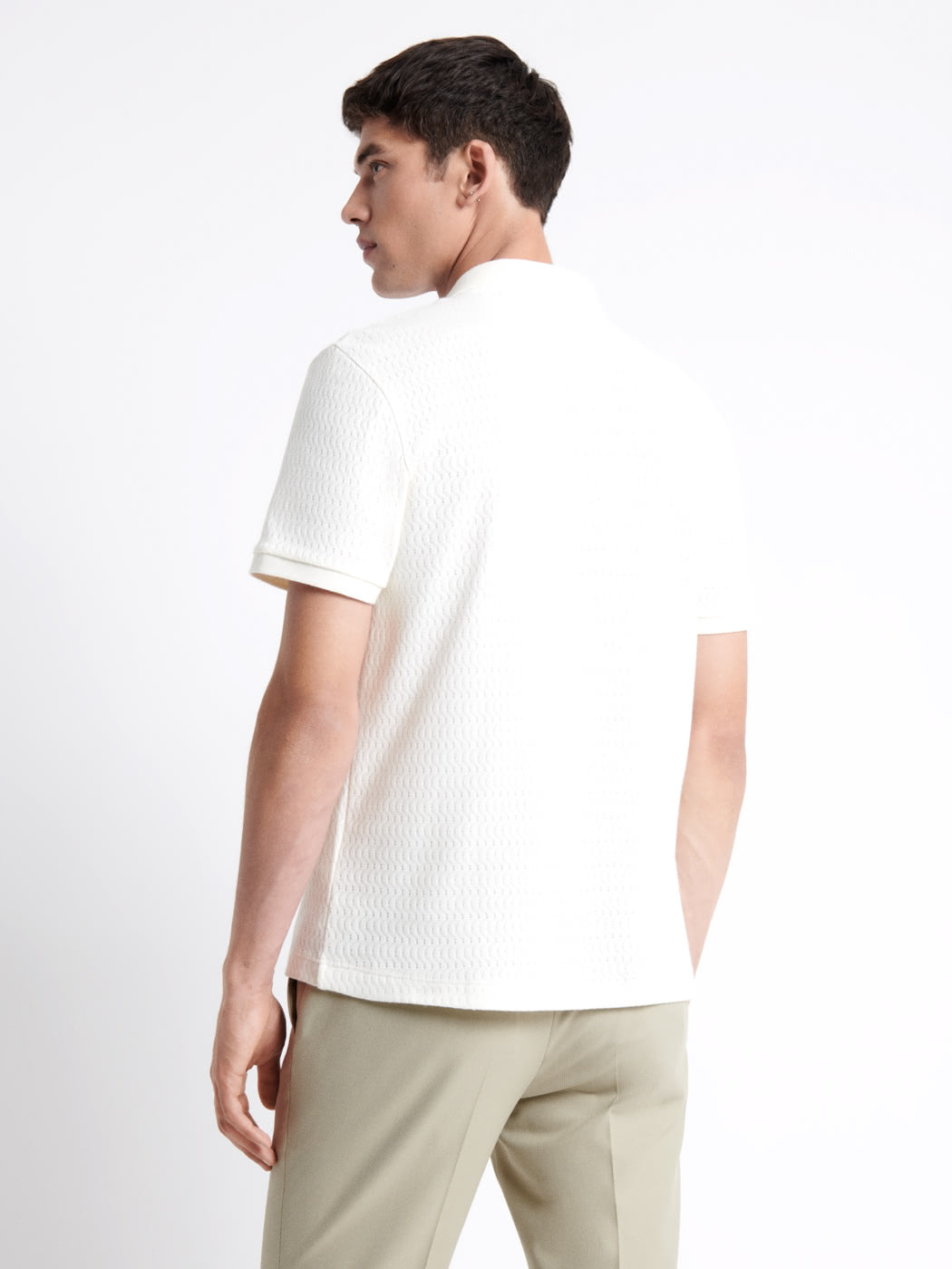 Polo manches courtes à relief 100% coton - DEVRED 1902