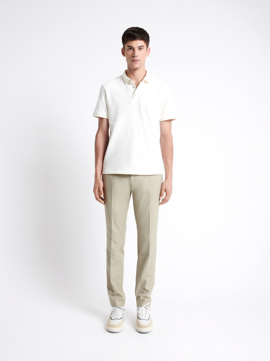 Polo manches courtes à relief 100% coton - DEVRED 1902