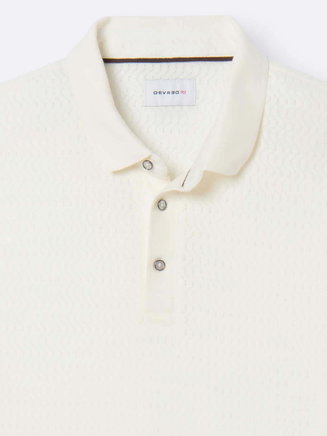Polo manches courtes à relief 100% coton - DEVRED 1902