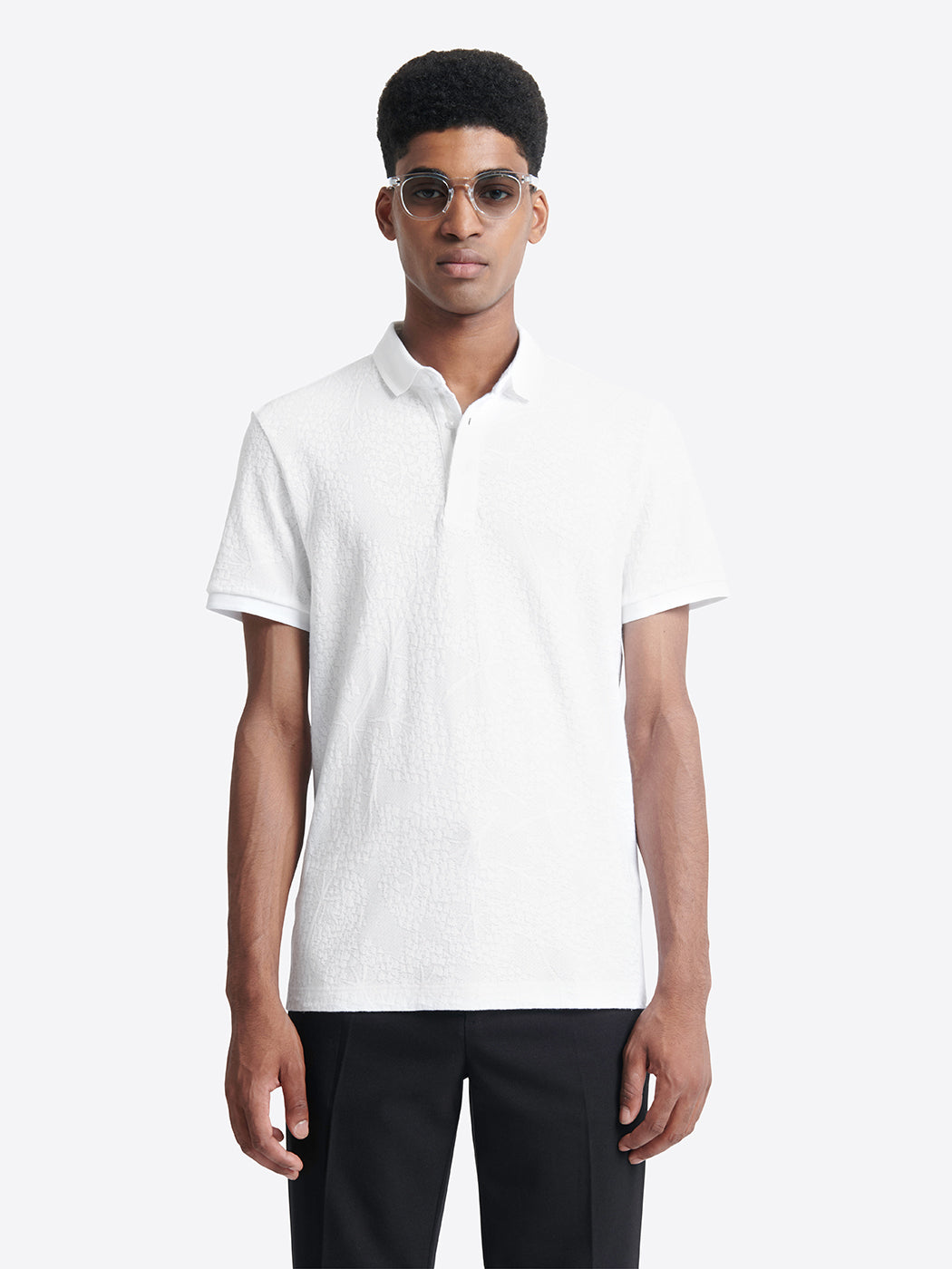 Polo manches courtes à relief 100% coton - DEVRED 1902