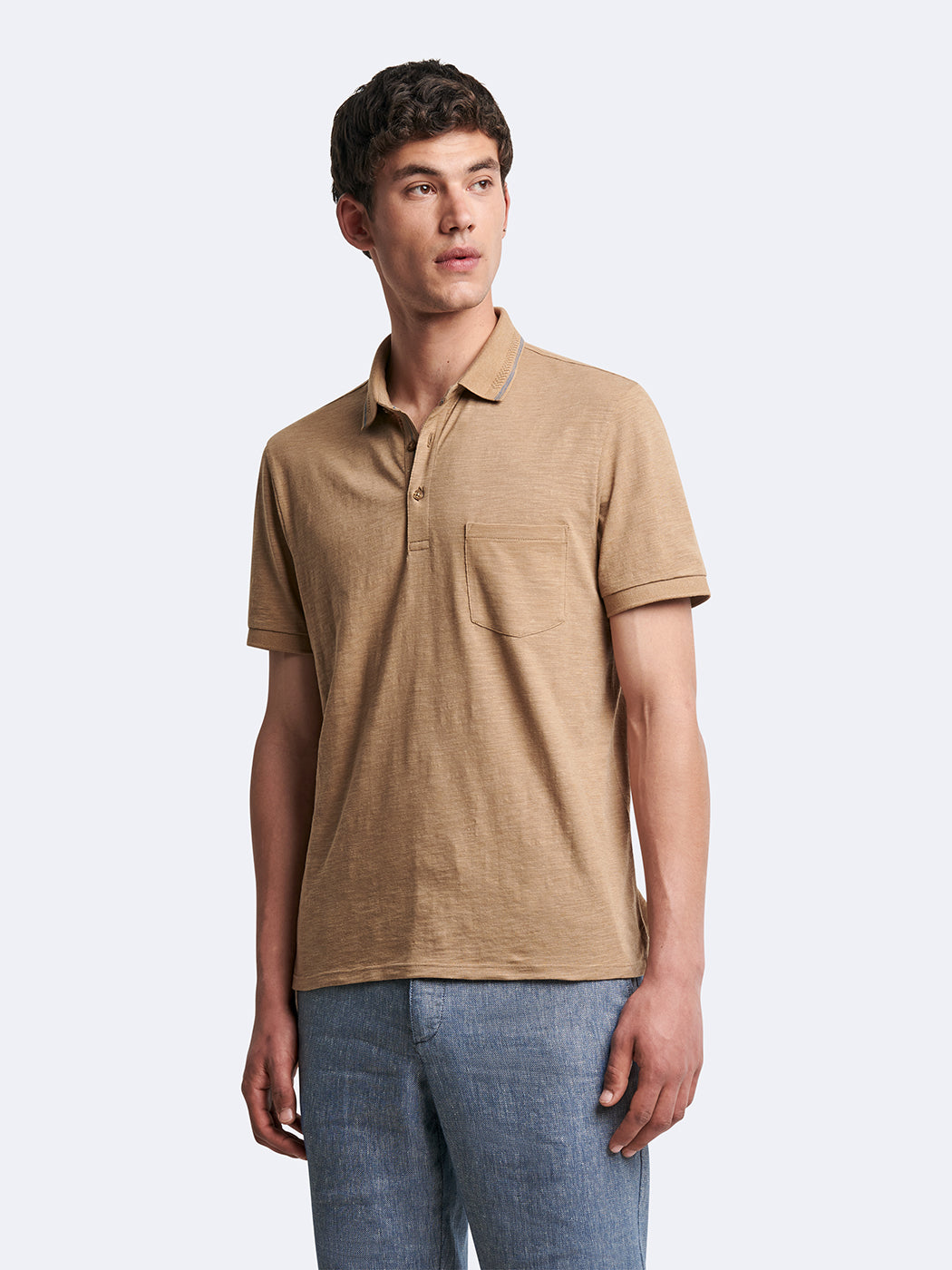 Polo manches courtes en coton faux-uni - DEVRED 1902