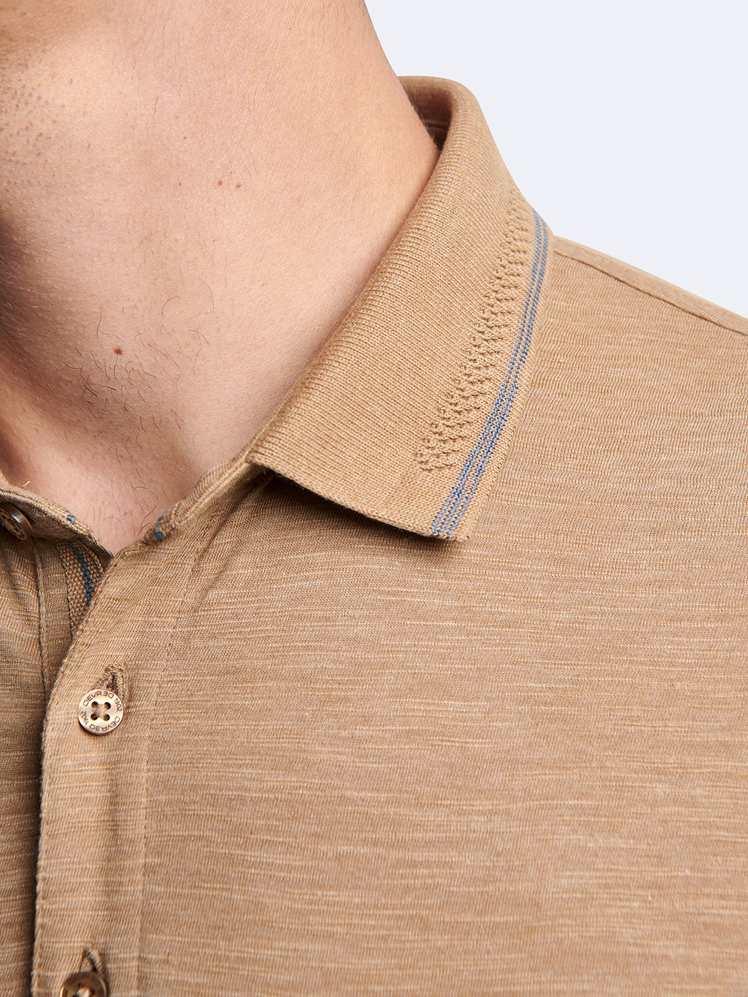 Polo manches courtes en coton faux-uni - DEVRED 1902