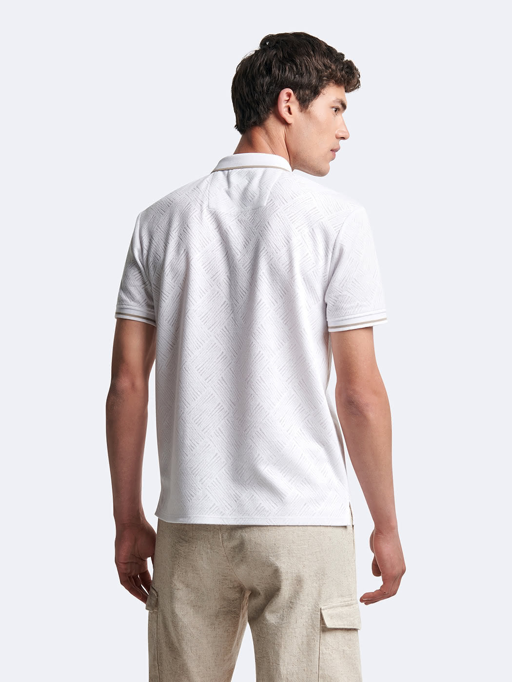 Polo manches courtes en coton à relief - DEVRED 1902