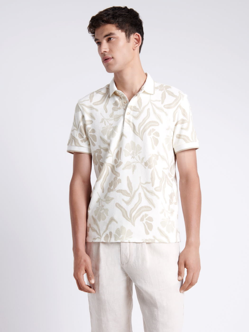 Polo manches courtes 100% coton fleuri - DEVRED 1902