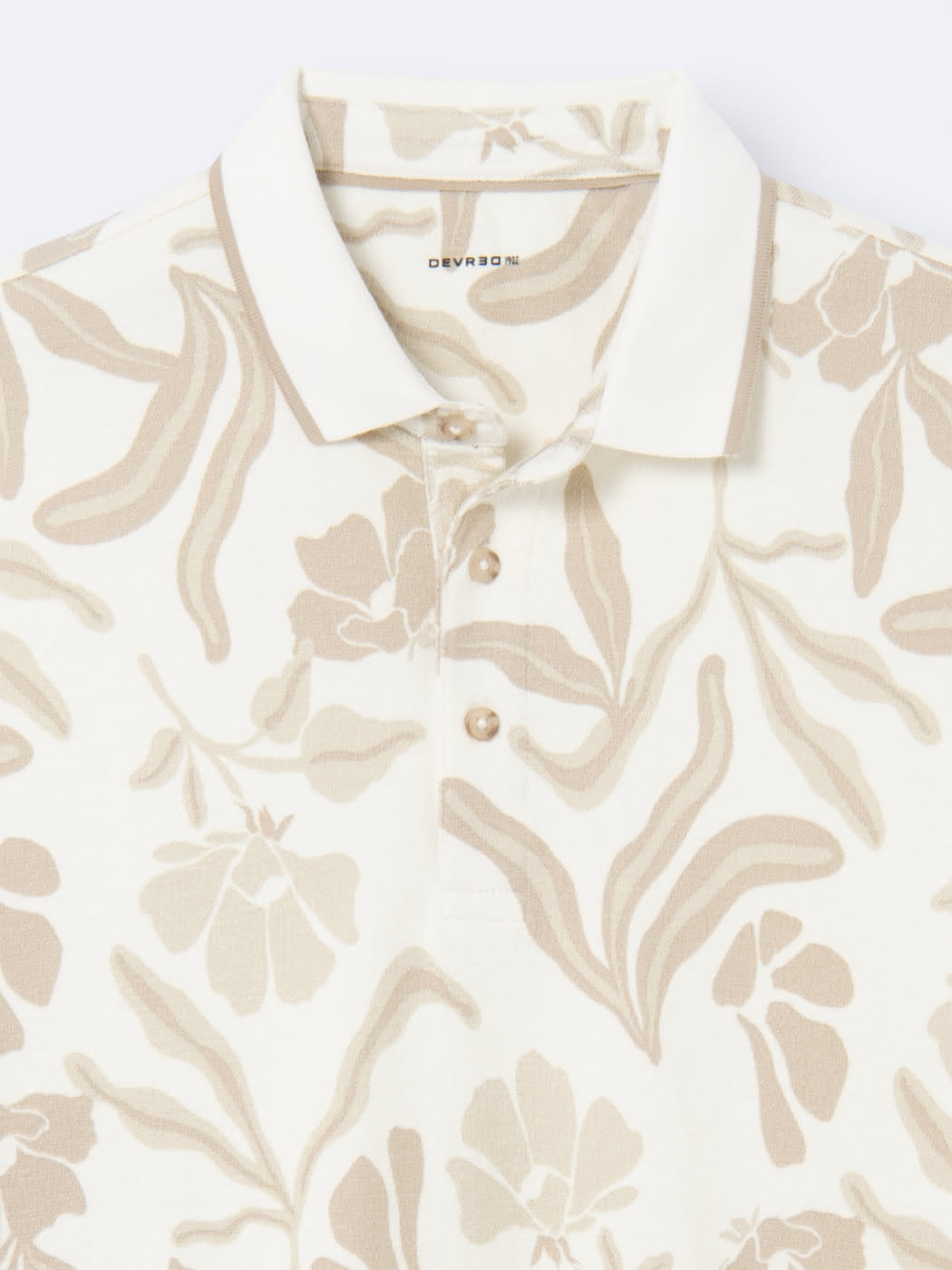 Polo manches courtes 100% coton fleuri - DEVRED 1902