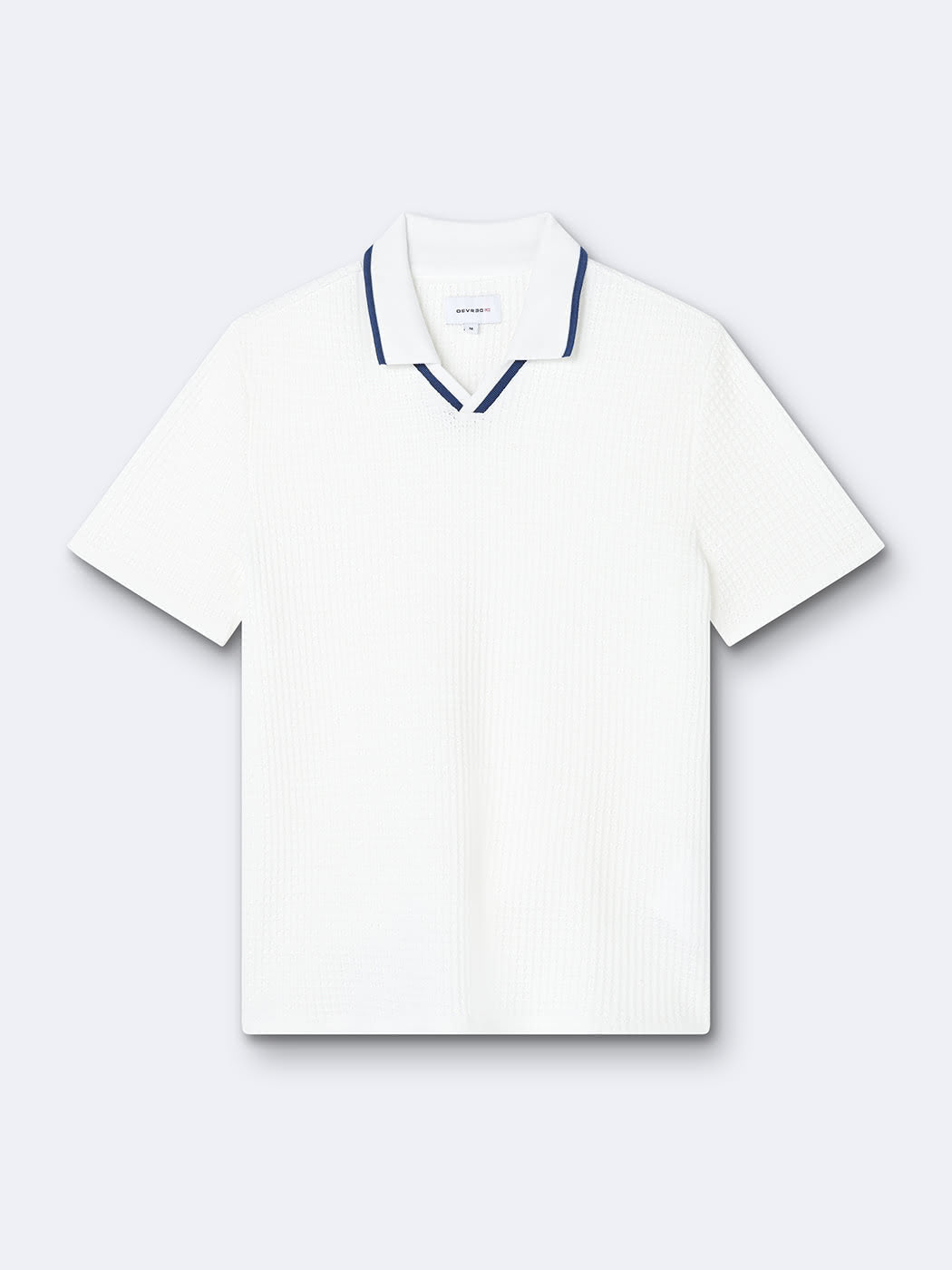 Polo manches courtes en coton col requin - DEVRED 1902