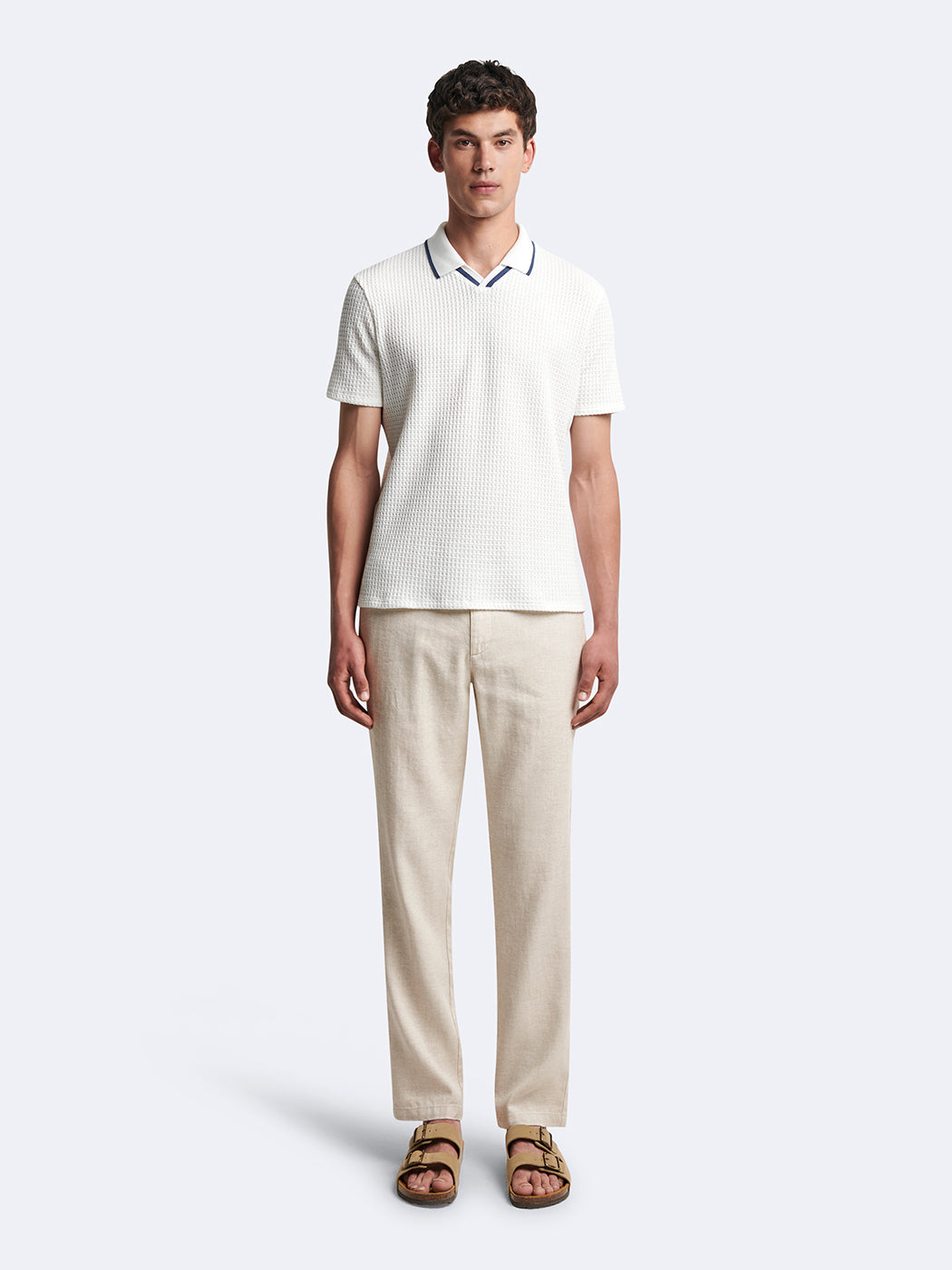 Polo manches courtes en coton col requin - DEVRED 1902