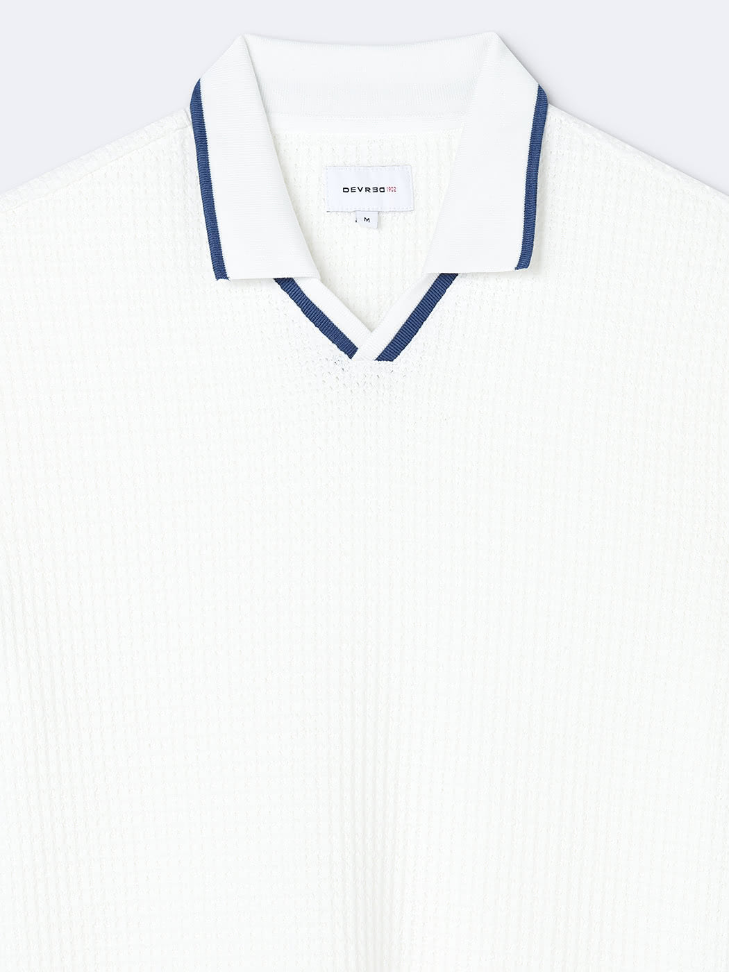 Polo manches courtes en coton col requin - DEVRED 1902