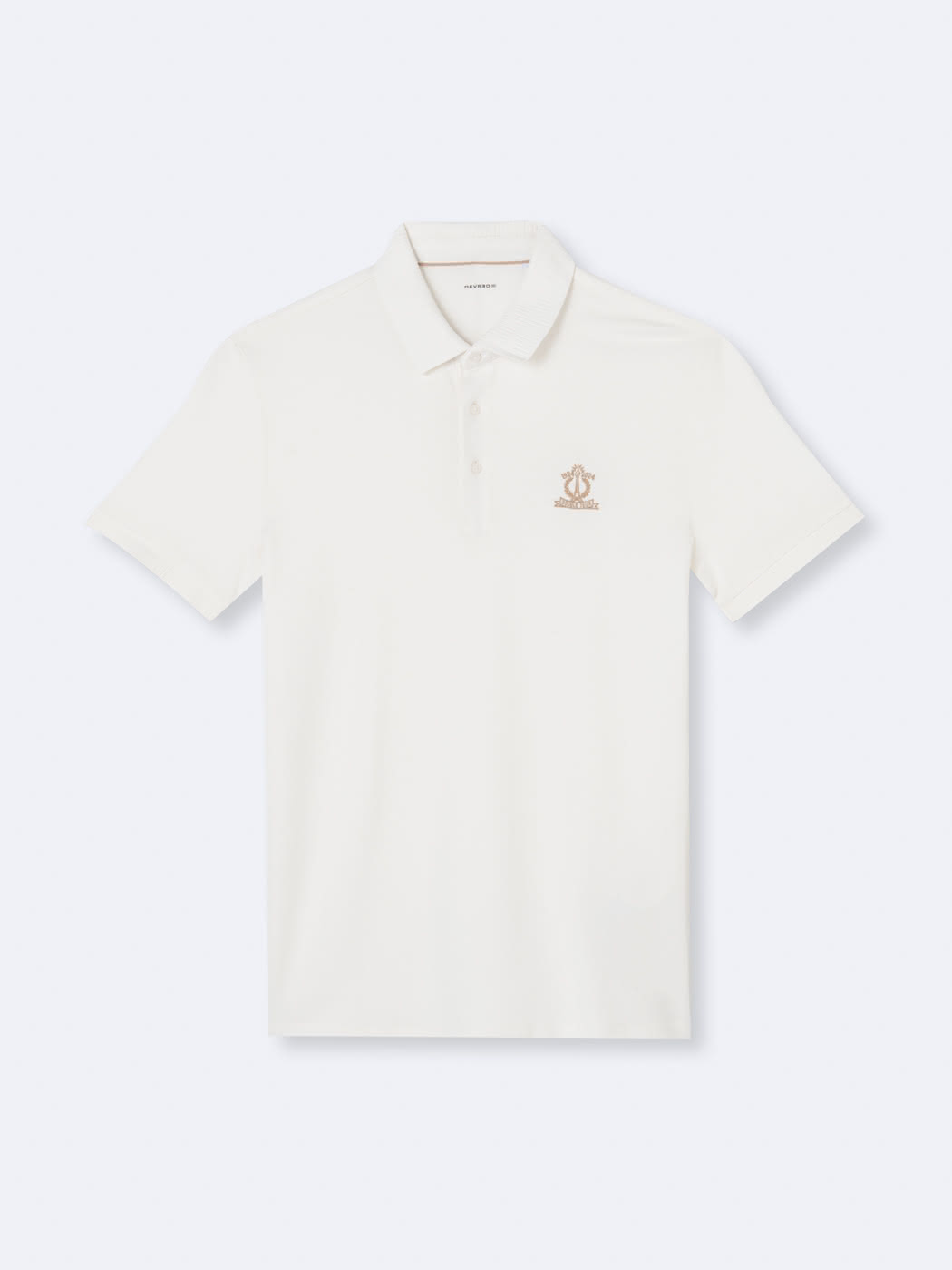 Polo manches courtes brodé en coton - DEVRED 1902
