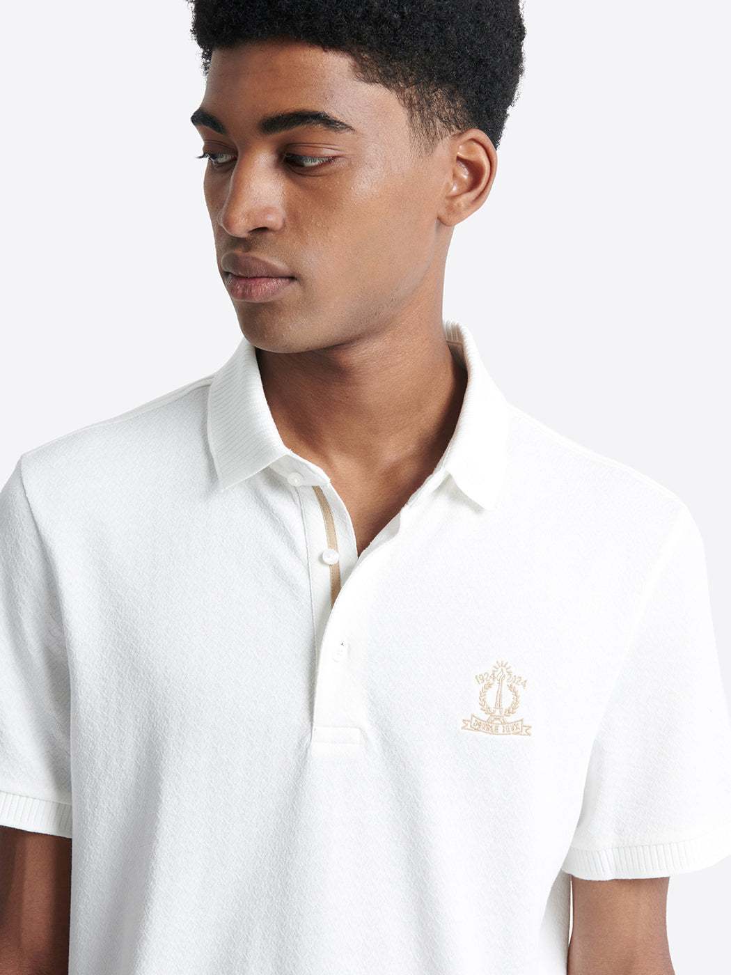 Polo manches courtes brodé en coton - DEVRED 1902