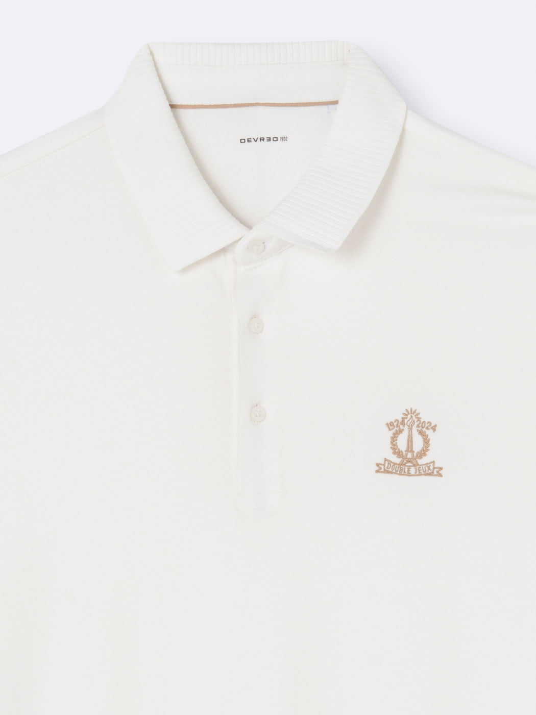 Polo manches courtes brodé en coton - DEVRED 1902
