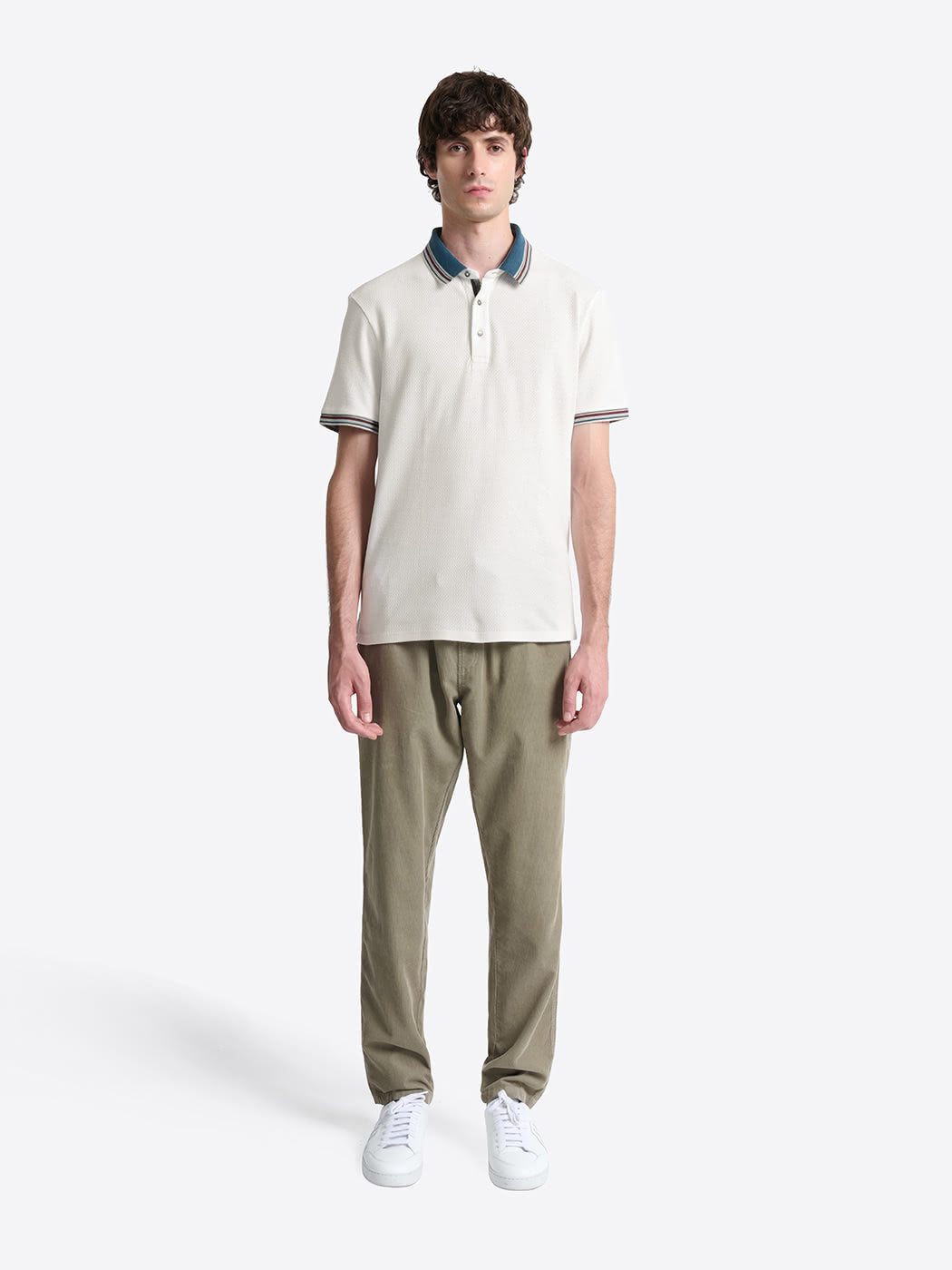 Polo col rayé en coton - DEVRED 1902