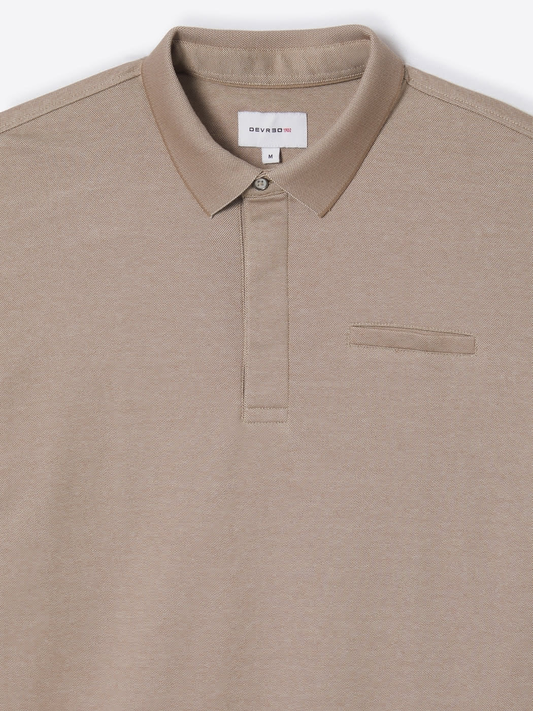 Polo col boutonné maille chinée - DEVRED 1902