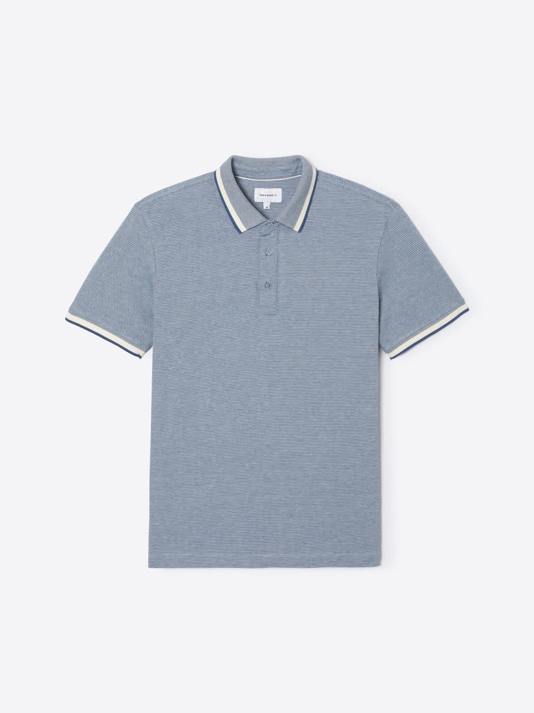 Polo col boutonné en coton bio - DEVRED 1902
