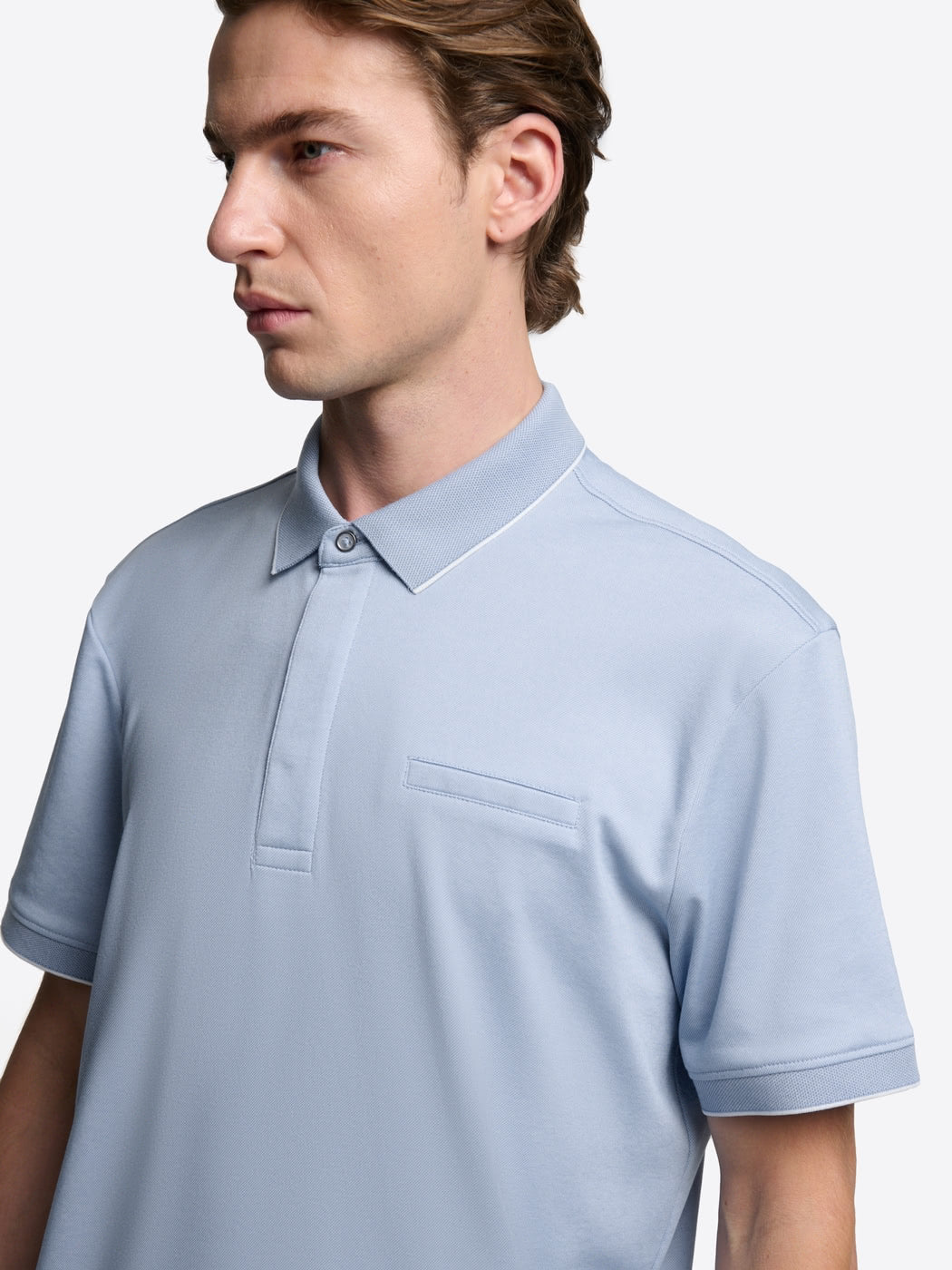 Polo col boutonné maille chinée - DEVRED 1902