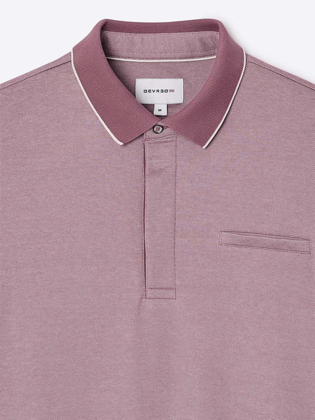 Polo col boutonné maille chinée - DEVRED 1902