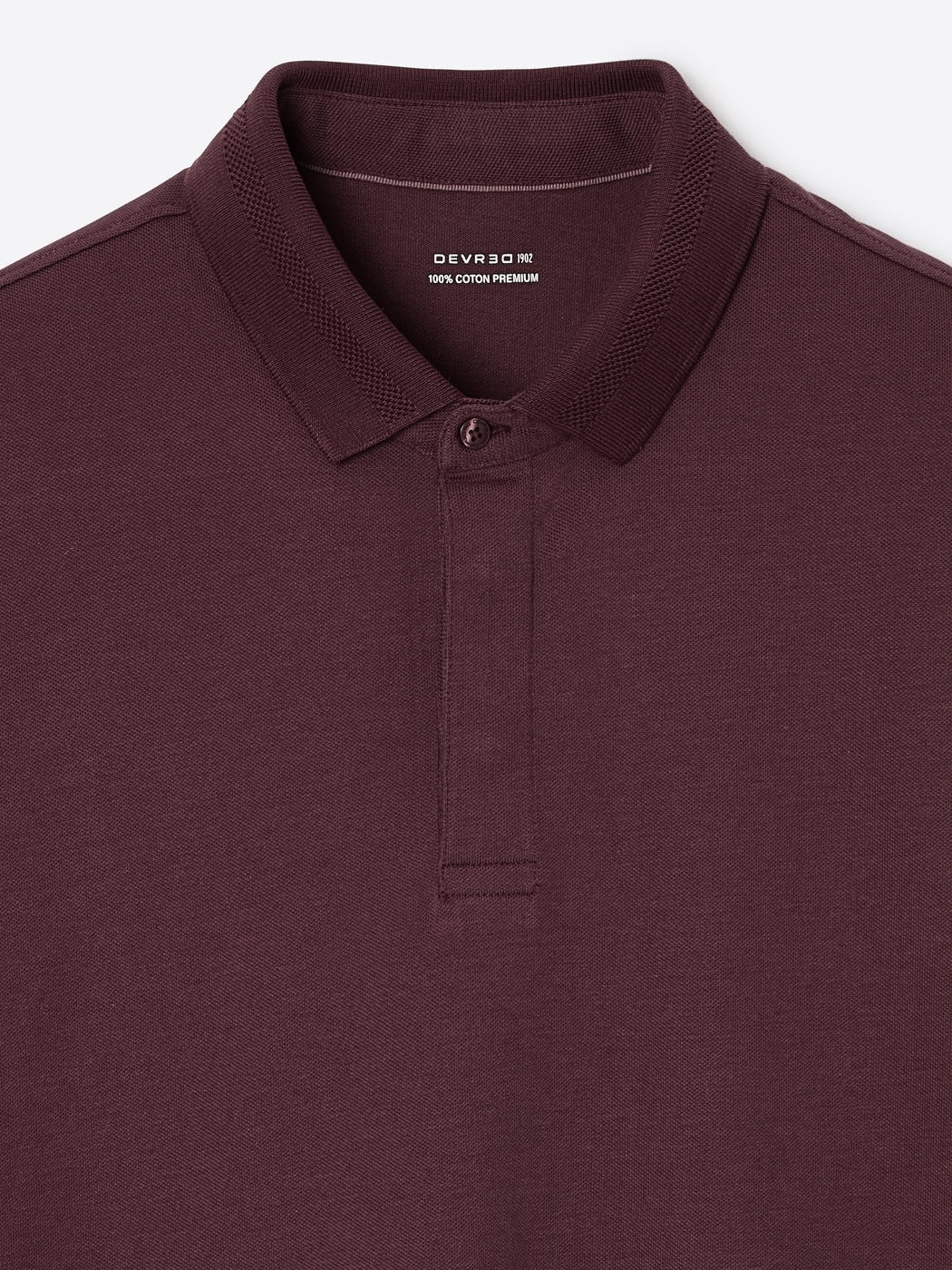Polo col boutonné en coton premium - DEVRED 1902