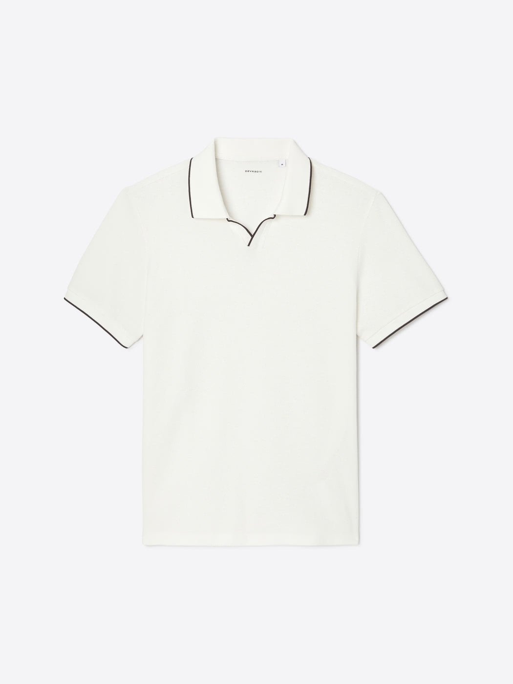 Polo col ouvert contrasté en coton - DEVRED 1902