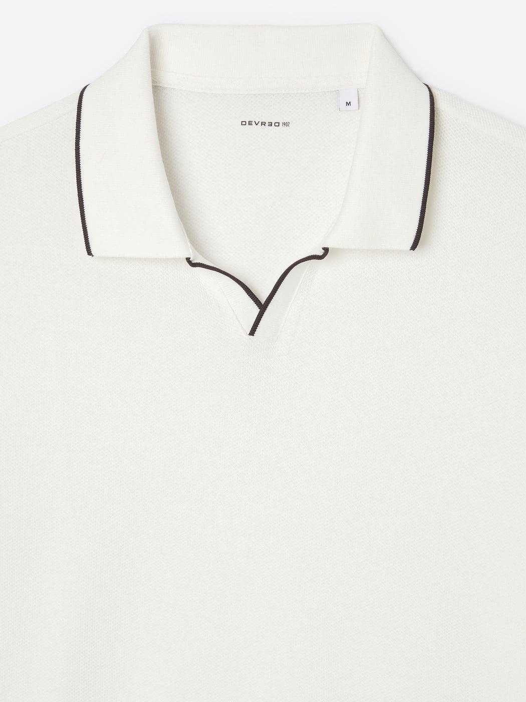 Polo col ouvert contrasté en coton - DEVRED 1902